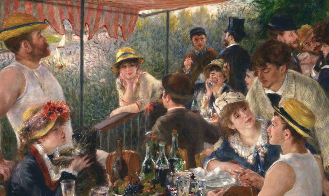 Le Déjeuner des canotiers, Pierre-Auguste Renoir, 1881 - source : Wikicommons