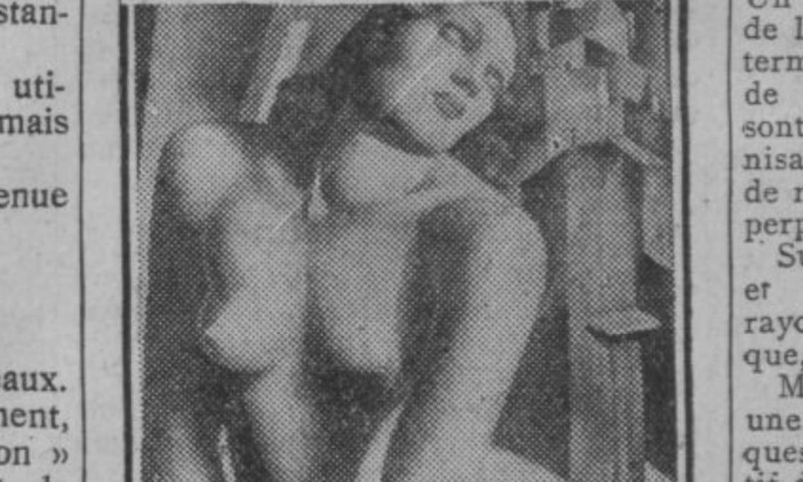 "L'esclave enchaînée", tableau de Tamara de Lempicka paru dans Comoedia, 1930 - source : RetroNews-BnF