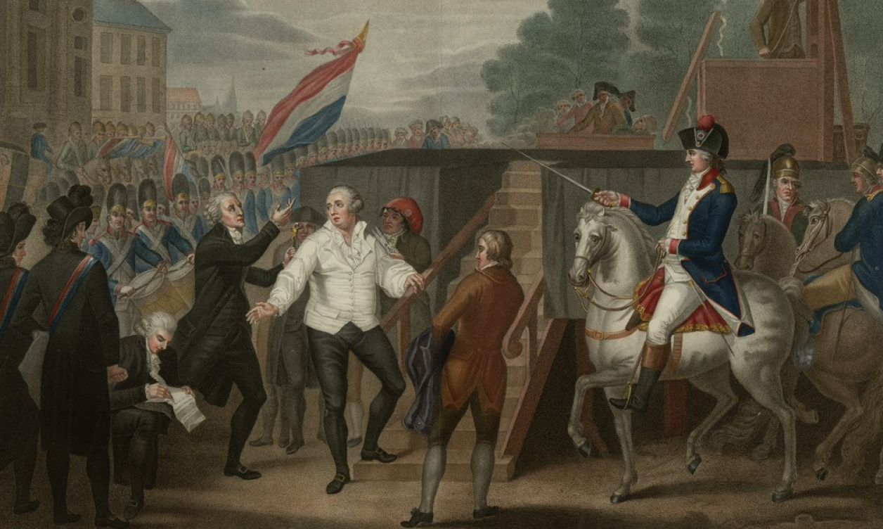 Louis XVI avec son confesseur Edgeworth, un instant avant sa mort le 21 janvier 1793