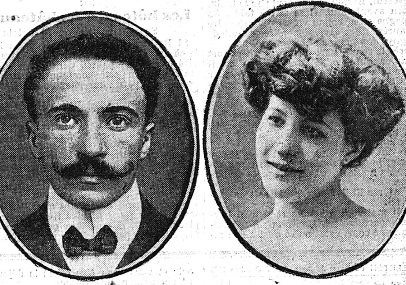 Ullmo et son amante, la « Belle Lison », Le Petit Journal, 1908 - source : RetroNews-BnF