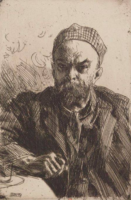 « Paul Verlaine », estampe d'Anders Zorn, 1895 - source : Gallica-BnF