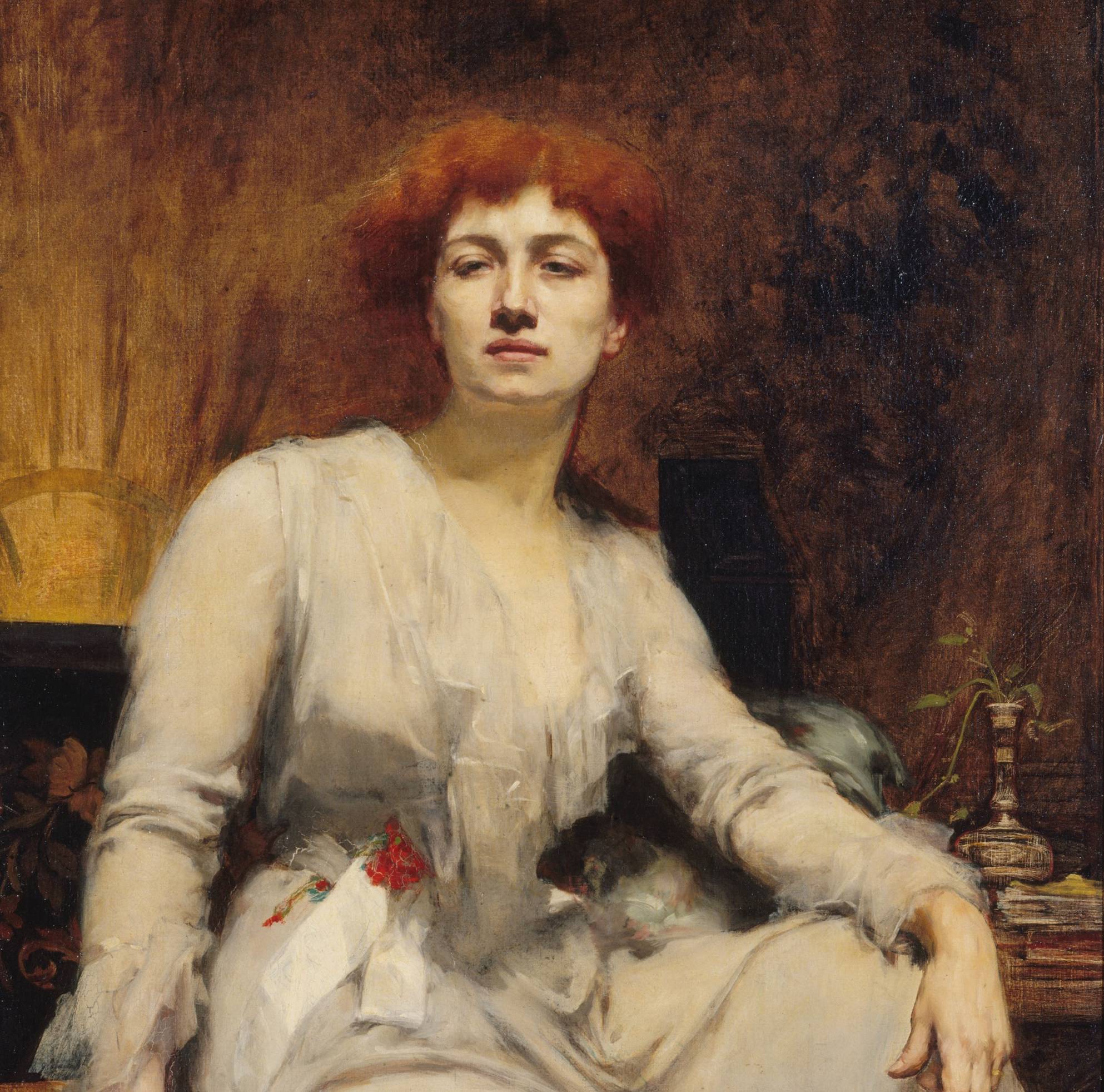 Portrait de Caroline Remy dite Severine par Amelie Beaury-Saurel (1855-1929), 1893 - source : musée Carnavalet – Histoire de Paris