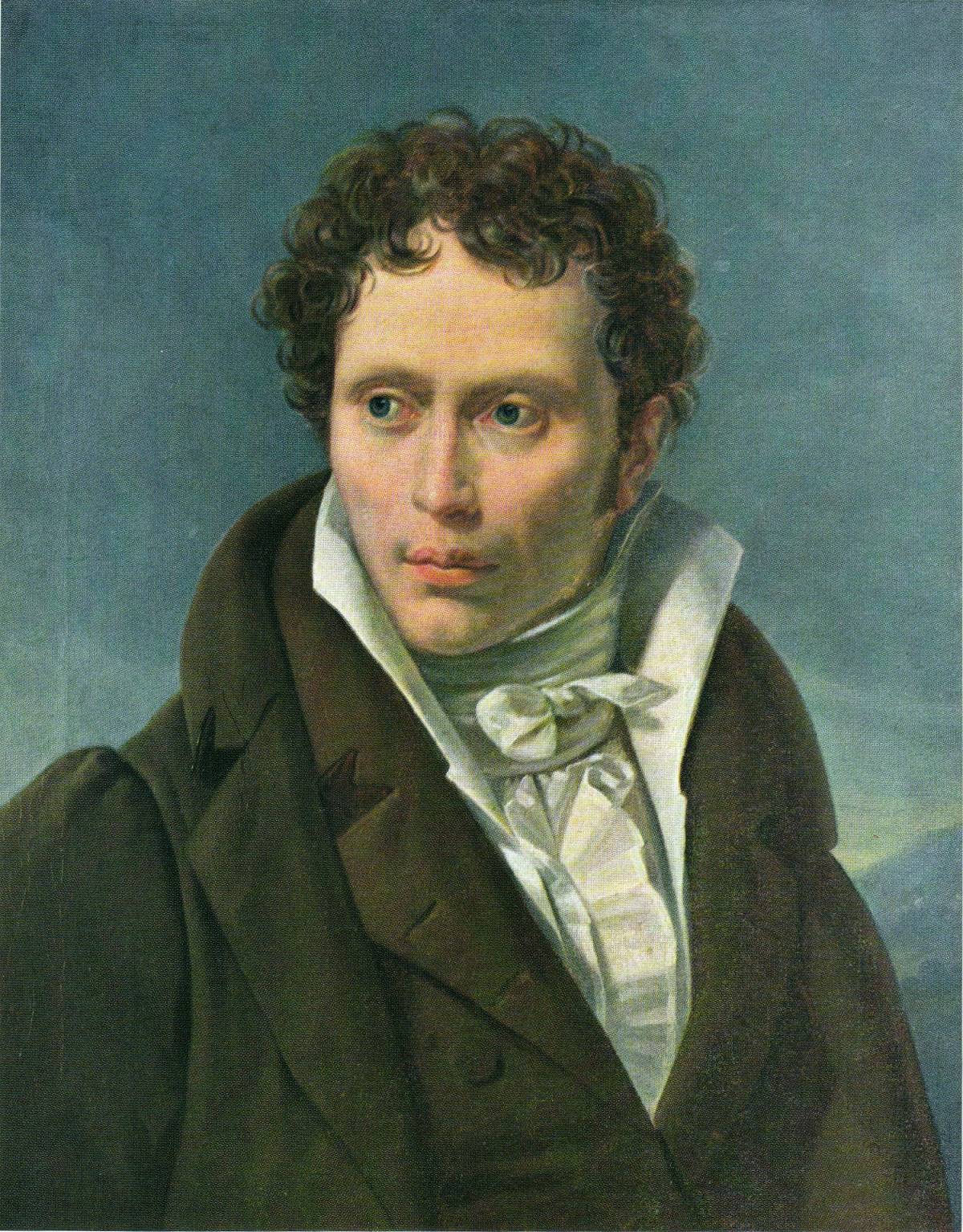 Arthur Schopenhauer, peinture de Ludwig Sigismund Ruhl, 1815 - source : WikiCommons