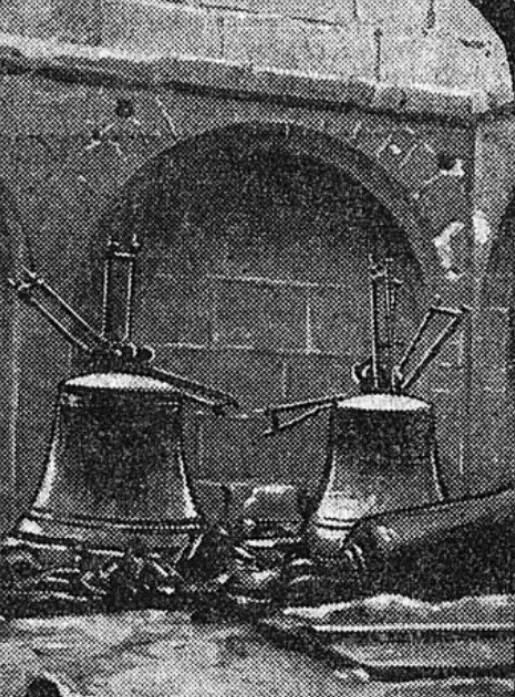 « Les poutres brûlées, les cloches sont venues s’abîmer sur le sol », Le Matin, 1914 – source : RetroNews-BnF