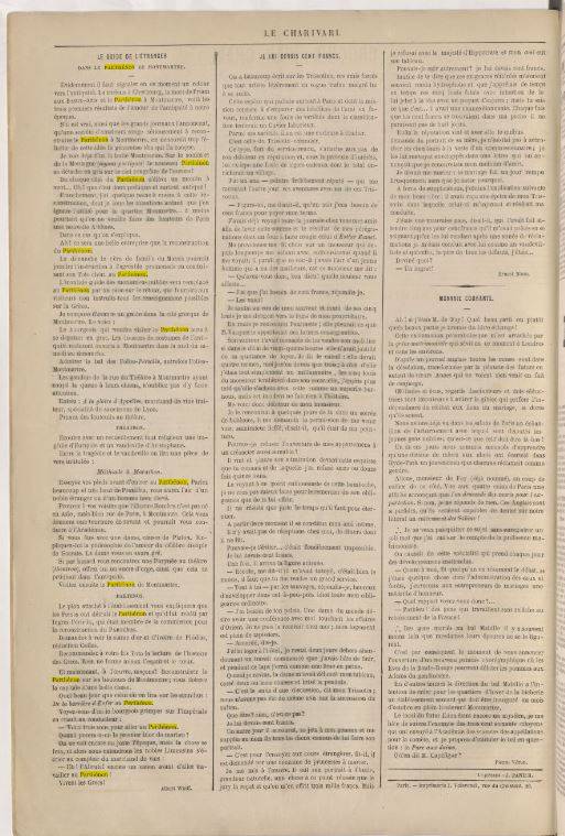 Le Charivari, 14 juillet 1881 - source : RetroNews-BnF