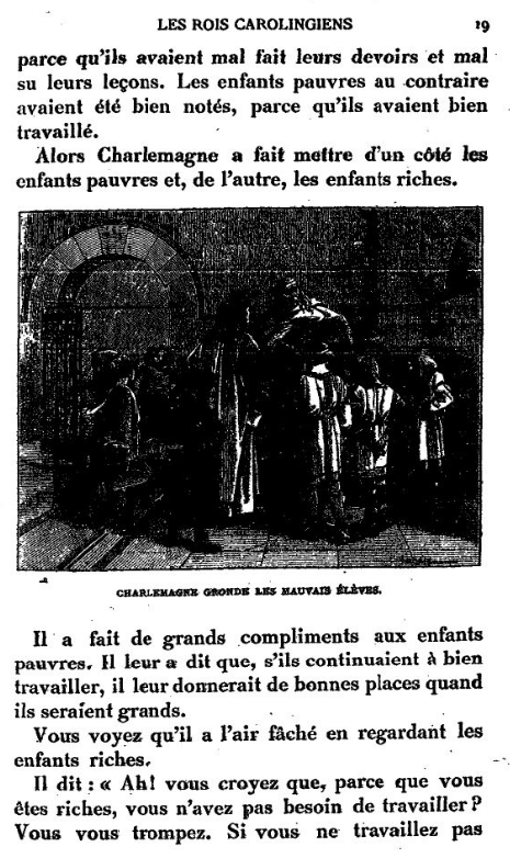 Page 19 de l'Histoire de France : cours élémentaire, d'Ernest Lavisse, 1913 - source : Gallica-BnF