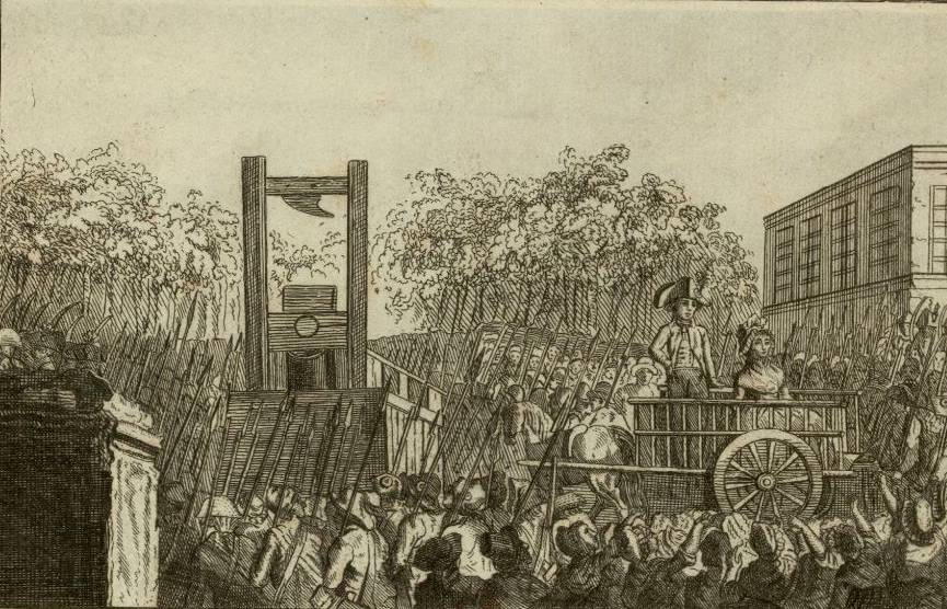 « Charlotte Corday allant au supplice », estampe, 1793 - source : Gallica-BnF