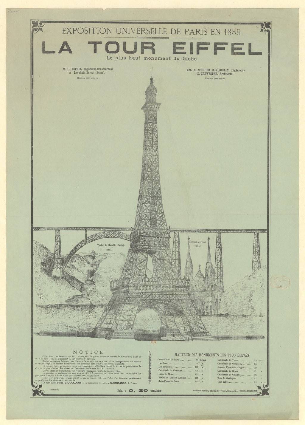 la tour eiffel en 1887 pour l'exposition universelle qui devait