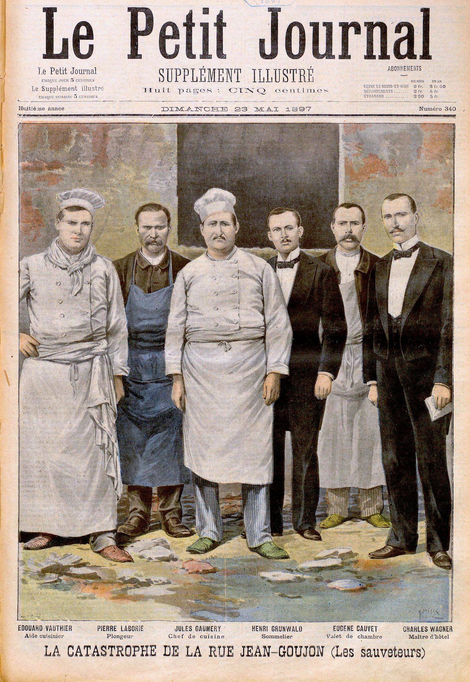 Les sauveteurs, Le Petit Journal. Supplément du dimanche, 23 mai 1897 - source : Gallica-BnF
