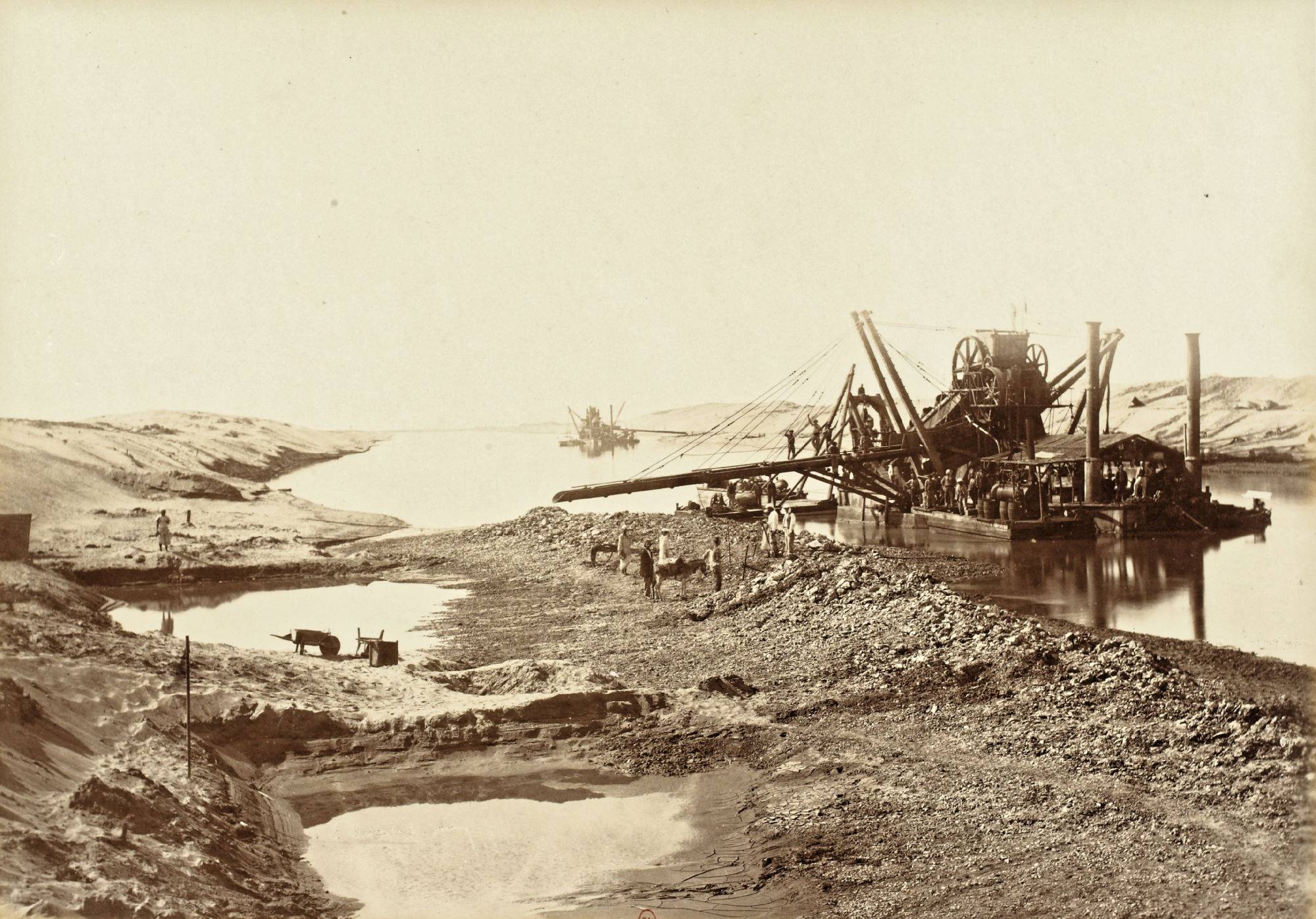 Canal maritime de Suez, 1869 - source : Gallica-BnF
