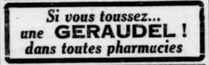 Réclame, Le Petit Marseillais, 2 mars 1931 – source : RetroNews