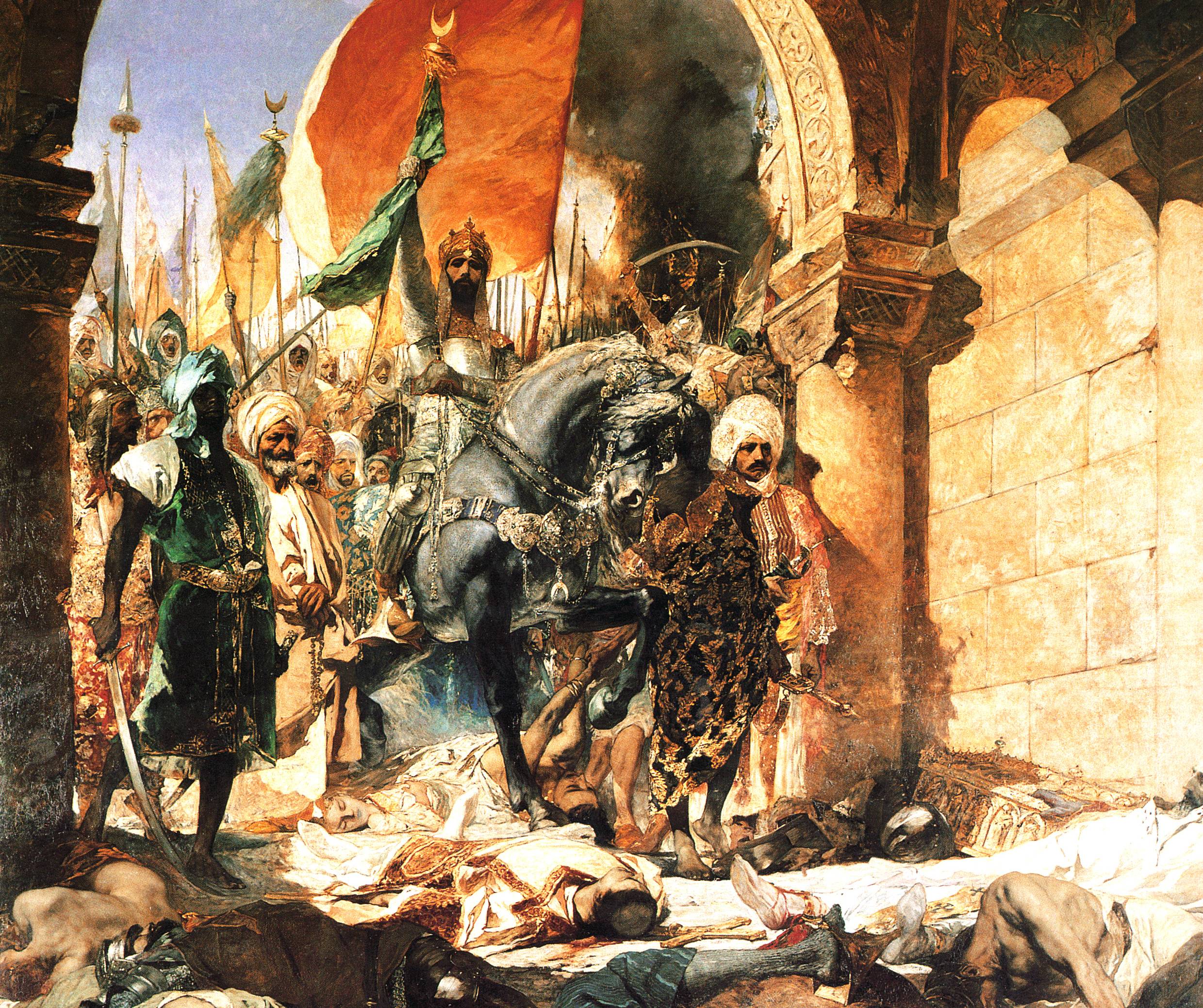 L’Entrée du sultan Mehmet II à Constantinople, tableau de Benjamin-Constant, 1876 – source : WikiCommons