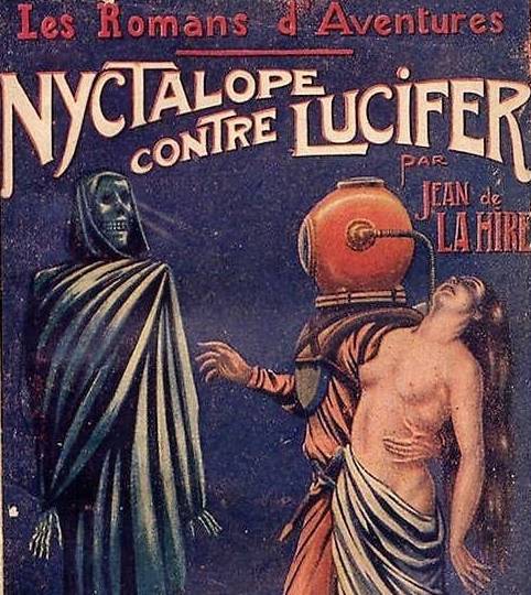 Couverture du Nyctalope contre Lucifer, 1922 - source : WikiCommons