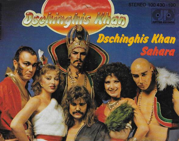 Couverture du 45 tours « Sahara » du groupe Dschinghis Khan, 1979