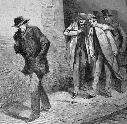 « Un personnage suspect «, dessin paru dans The Illustrated London News du 13 octobre 1888 - source : WikiCommons
