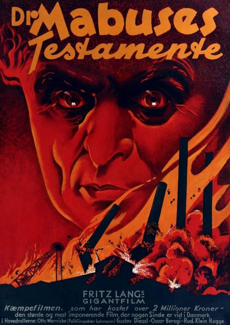 Affiche suédoise du Testament du Docteur Mabuse, 1933 - source : WikiCommons