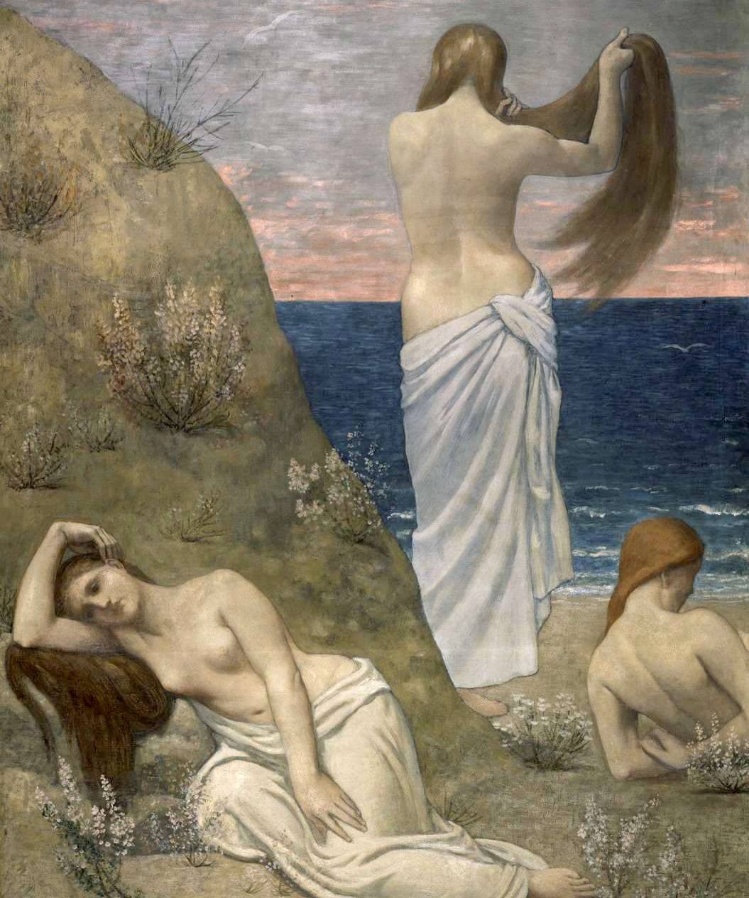 Pierre Puvis de Chavannes, Jeunes filles au bord de la mer, 1879 – source : Musée d’Orsay-WikiCommons