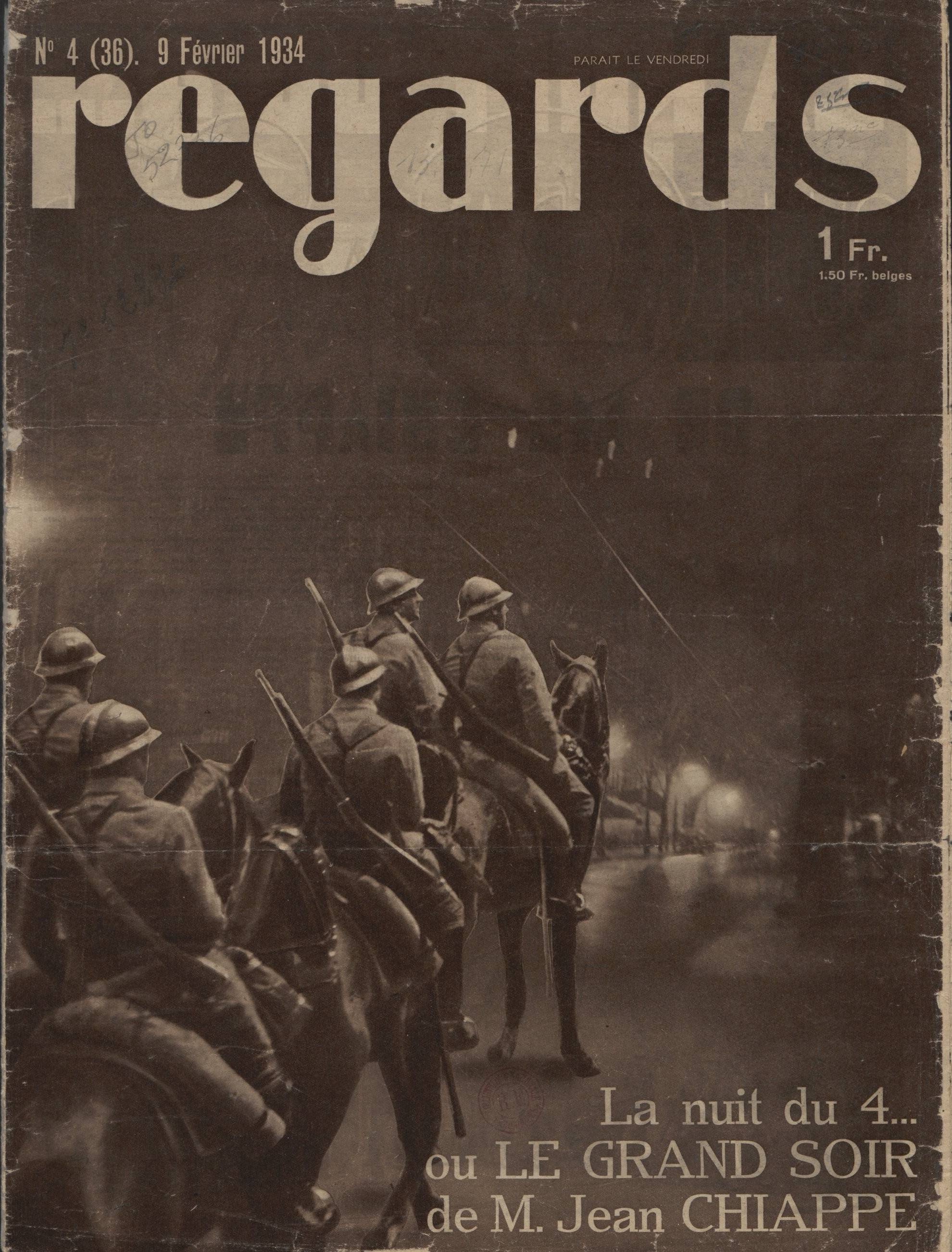 Regards, Paris, 9 février 1934 - source : Gallica-BnF