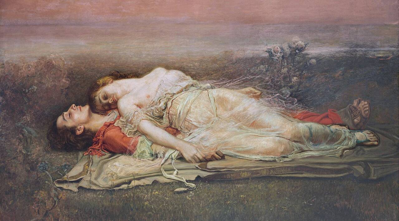 « Tristan et Iseult », peinture de Rogelio de Egusquiza, 1912 - source : WikiCommons