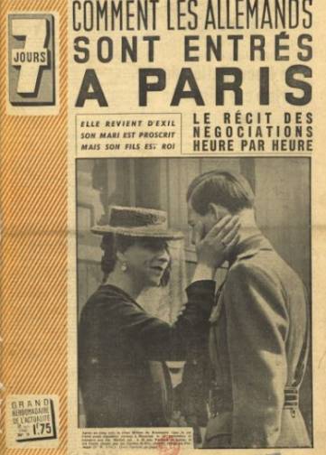 Couverture de 7 jours, publié le 06 octobre 1940