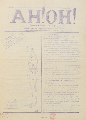 Couverture de Ah ! oh !, publié le 25 février 1917