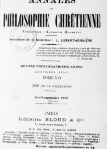 Couverture de Annales de philosophie chrétienne (1830-1913), publié le 01 janvier 1905