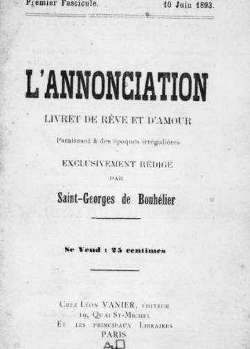 Couverture de Annonciation, publié le 10 juin 1893