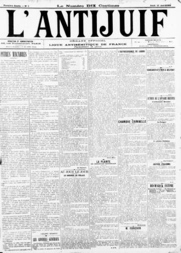 Couverture de Antijuif, publié le 11 août 1898