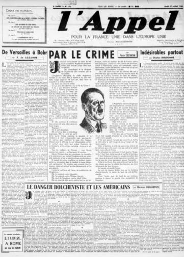 Couverture de Appel, publié le 06 mars 1941
