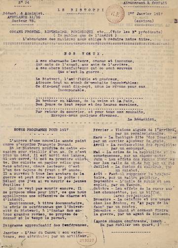 Couverture de Bistouri, publié le 01 janvier 1917