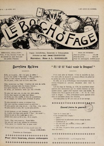 Couverture de Bochofage, publié le 28 avril 1917