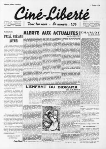 Couverture de Ciné-liberté, publié le 20 mai 1936