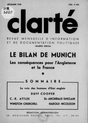 Couverture de Clarté, publié le 01 août 1936