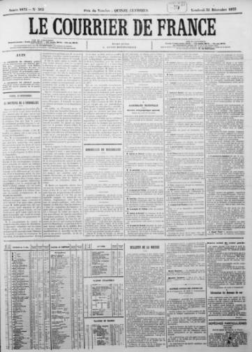 Le Courrier de France (1874-1877)