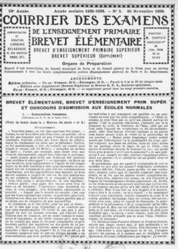 Courrier des Examens (1886-)