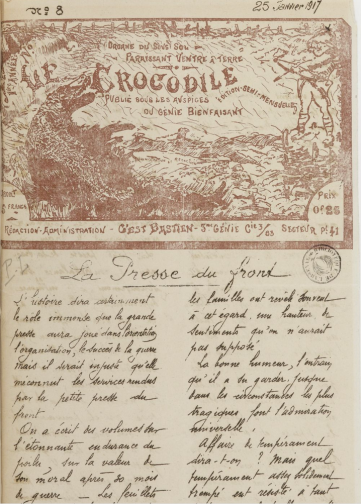 Couverture de Crocodile, publié le 25 janvier 1917