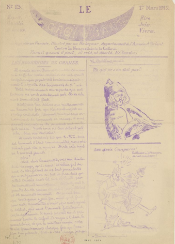 Couverture de Croissant, publié le 01 mars 1917