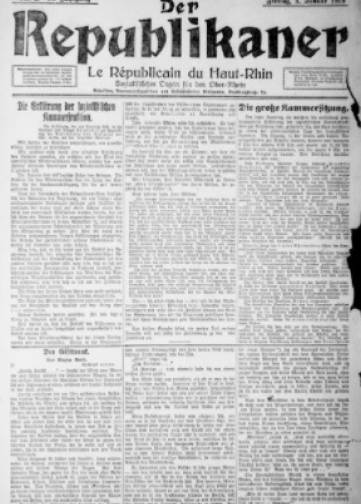 Couverture de Der Republikaner, publié le 02 janvier 1919
