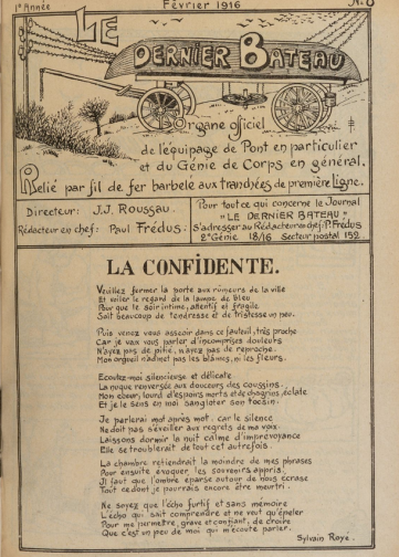 Couverture de Dernier Bateau, publié le 15 septembre 1915
