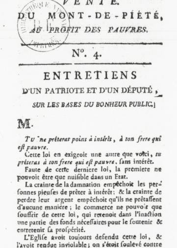 Couverture de Entretiens d'un patriote et d'un député, publié le 01 janvier 1789