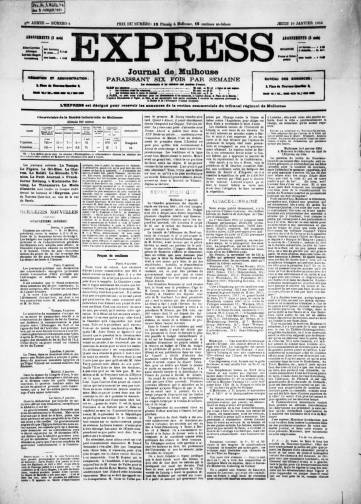 Couverture de Express, publié le 01 janvier 1884