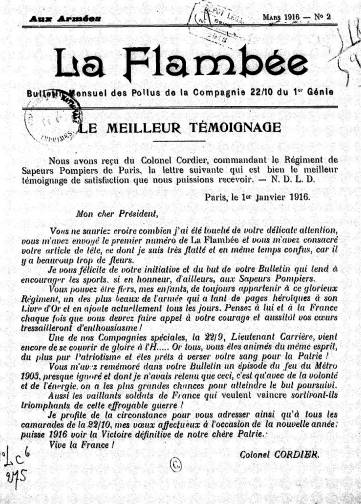 Couverture de Flambée, publié le 01 mars 1916
