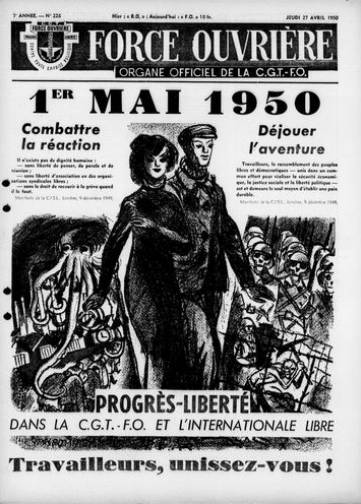 Couverture de Force ouvrière, publié le 20 décembre 1945