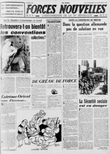 Couverture de Forces nouvelles, publié le 10 février 1945