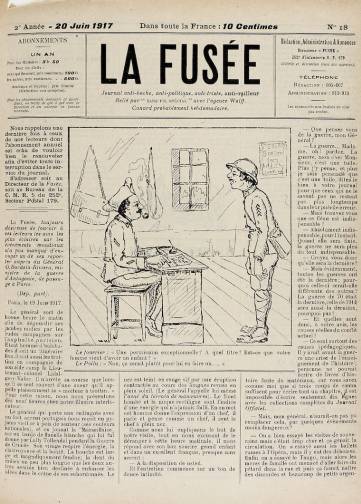 Couverture de Fusée (1916-1918), publié le 25 décembre 1916
