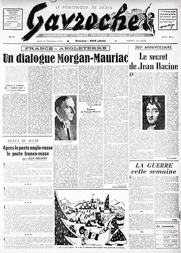 Couverture de Gavroche, publié le 09 novembre 1944