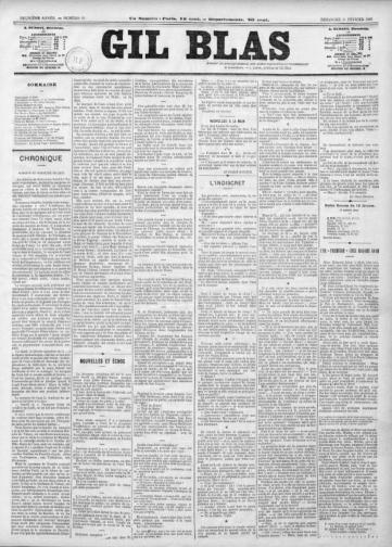 Couverture de Gil Blas, publié le 19 novembre 1879