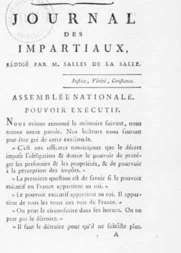 Couverture de Journal des Impartiaux, publié le 04 février 1790