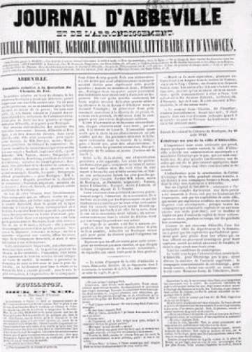 Couverture de Journal d'Abbeville, publié le 04 janvier 1842