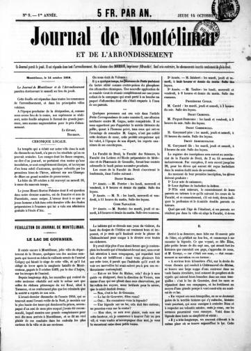 Couverture de Journal de Montélimar, publié le 19 août 1858
